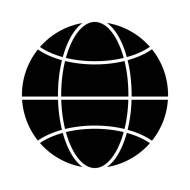 Dünya silueti sembolü. toprak vektör çizimi izole edildi 