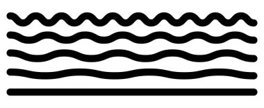 Dalgalı yatay çizgiler. Soyut kıvrımlı çizgi, zikzak, kıraç