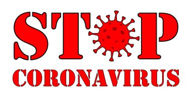 Coronavirus metnini durdur. Coronavirüs salgını. Pandemik tıbbi konsept. Virüs türü Mers-Cov ve Roman Coronavirüs 2019-ncov. 