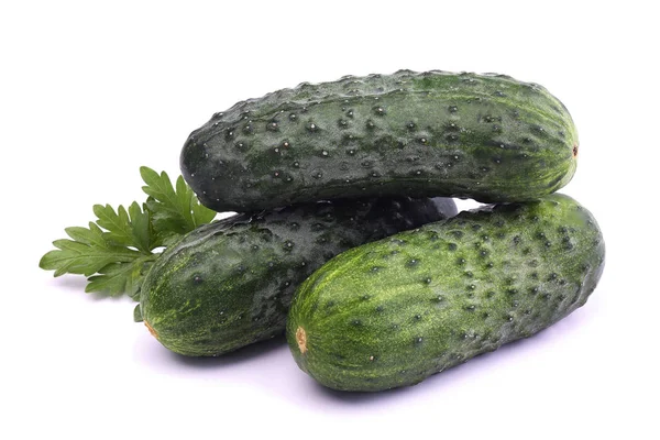 Cucumbers isolated on white — Stock Photo, Image