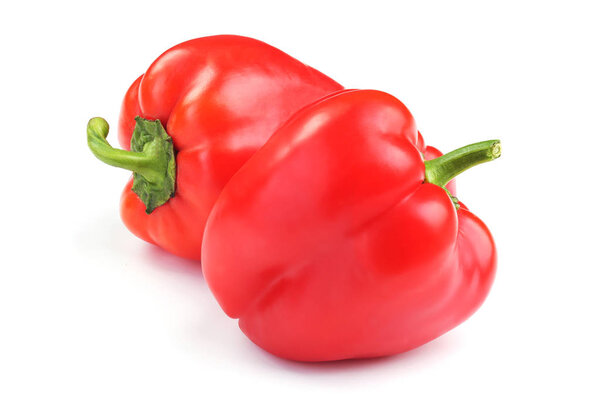 Красный перец, выделенный на белом
