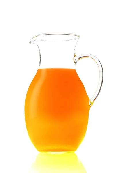 Tasse de jus d'orange isolée sur blanc — Photo