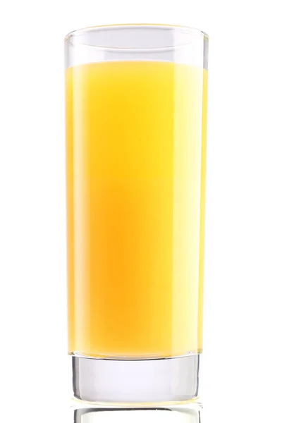 Glass of orange juice  isolated on white — Stock Photo, Image