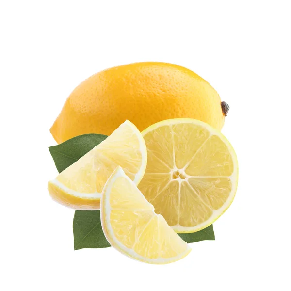 Citron isolé sur blanc — Photo