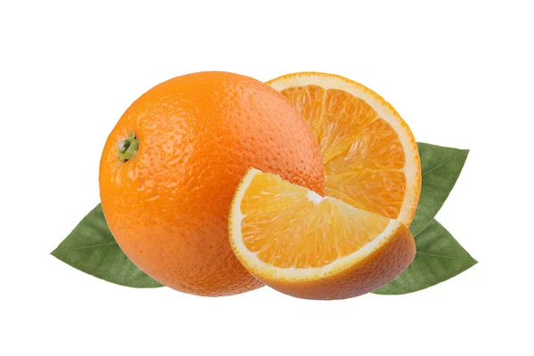 Fruto Naranja Aislado Sobre Fondo Blanco — Foto de Stock