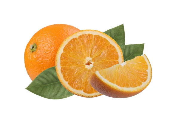 Fruto Naranja Aislado Sobre Fondo Blanco — Foto de Stock