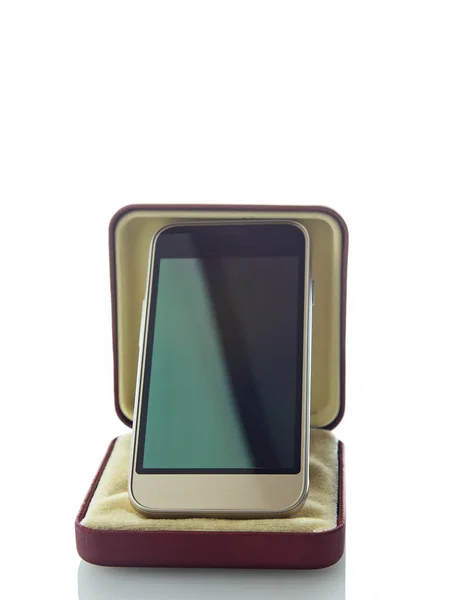 Telefono cellulare in scatola — Foto Stock