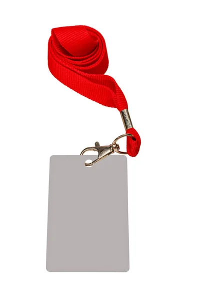 折叠红丝带 — 图库照片