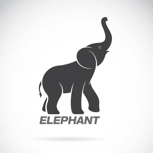 Vector van een ontwerp van de olifant op een witte achtergrond. Olifant Log — Stockvector