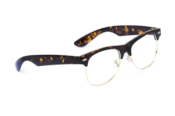 Beyaz arka plan üzerinde Perf izole Modern şık gözlükler — Stok fotoğraf