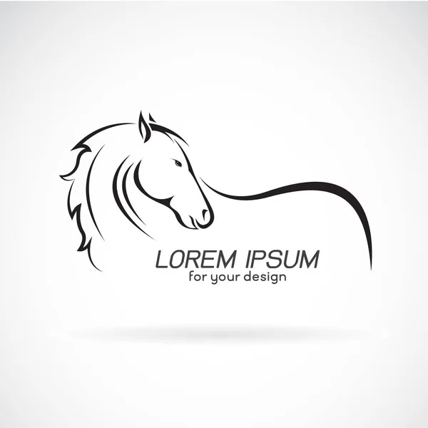 Vektorbild av en häst-design på vit bakgrund, häst Logo. — Stock vektor