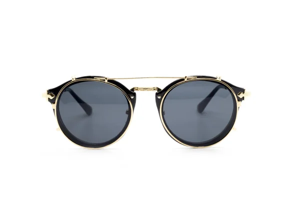 Moderna fashionabla solglasögon isolerad på vit bakgrund, Glas — Stockfoto