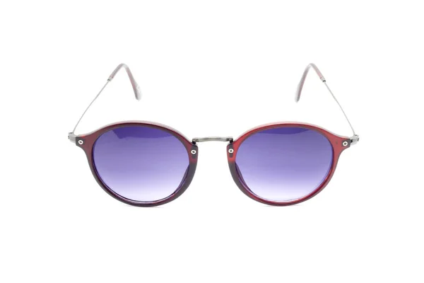 Moderne trendy zonnebril geïsoleerd op een witte achtergrond, Glas — Stockfoto
