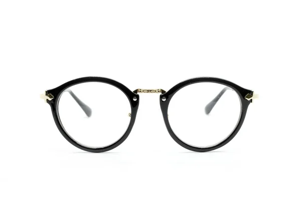 パフォーマンス、白地に分離されたモダンなおしゃれな眼鏡 — ストック写真