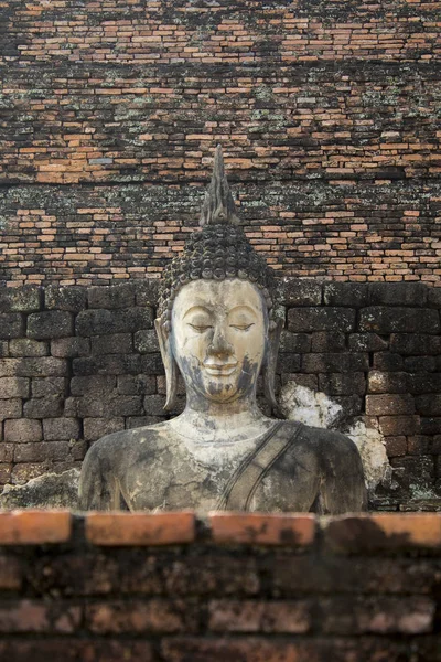 Sukhothai Historical Park In Thailandia, Statua del Buddha, Città Vecchia , — Foto Stock