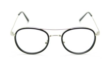 Beyaz arka plan, gözlük üzerine modern moda gözlük