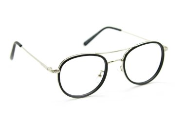 Beyaz arka plan, gözlük üzerine modern moda gözlük