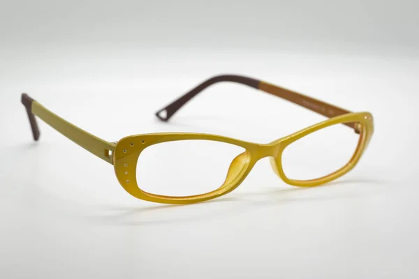 Moderne modische Brille auf weißem Hintergrund, Brille — Stockfoto