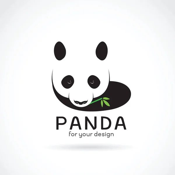 Vektor av en panda design på en vit bakgrund. Vilda djur. — Stock vektor