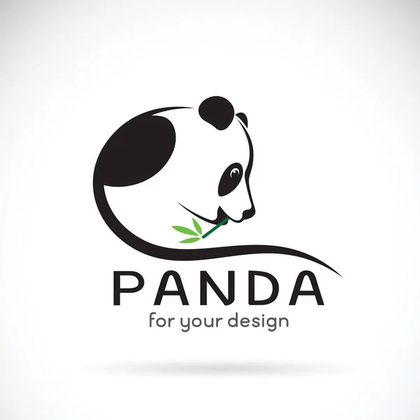 Vector de diseño panda sobre fondo blanco. Animales salvajes. — Vector de stock