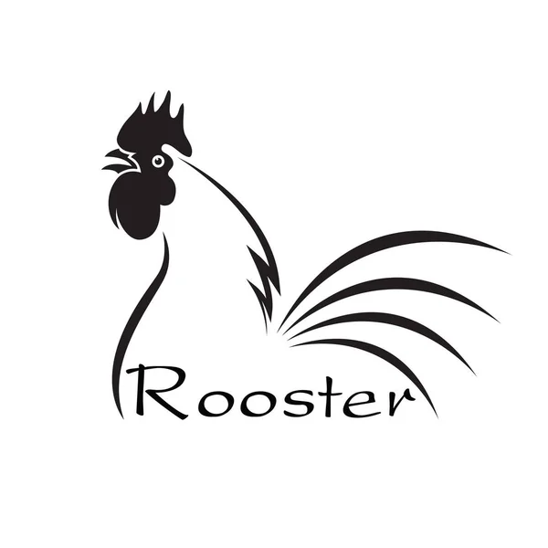 Vector of an rooster disign on white background. Farm Animals. — Stock Vector