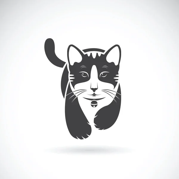 Vector de un gato sobre fondo blanco. Animales de compañía. — Vector de stock