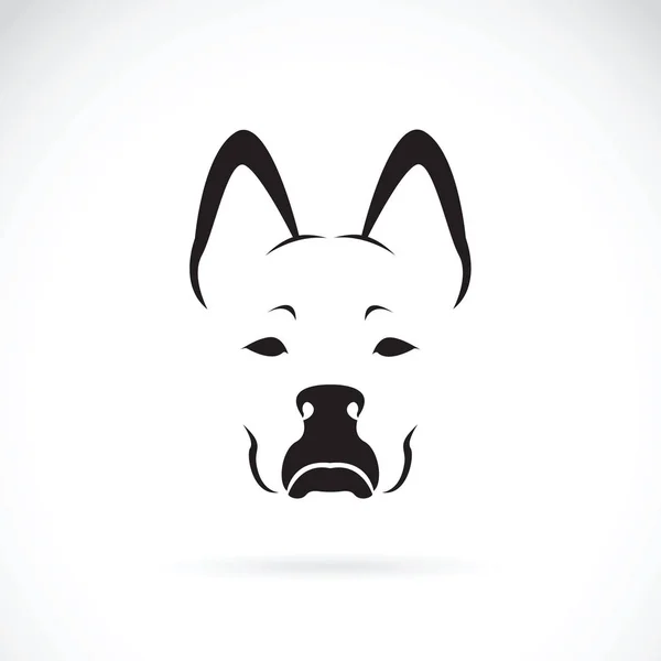 Διάνυσμα από ένα πρόσωπο σκύλο σε λευκό φόντο. Ζώα συντροφιάς. — Διανυσματικό Αρχείο