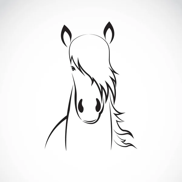 Vecteur d'un motif de tête de cheval sur fond blanc, Logo du cheval . — Image vectorielle