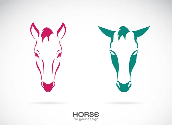 Vector of a horse head design on white background, Horse Logo. — Stock Vector