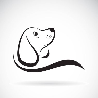 Beyaz arka planda av köpeği tasarımı vektörü, Pet. Hayvanlar.