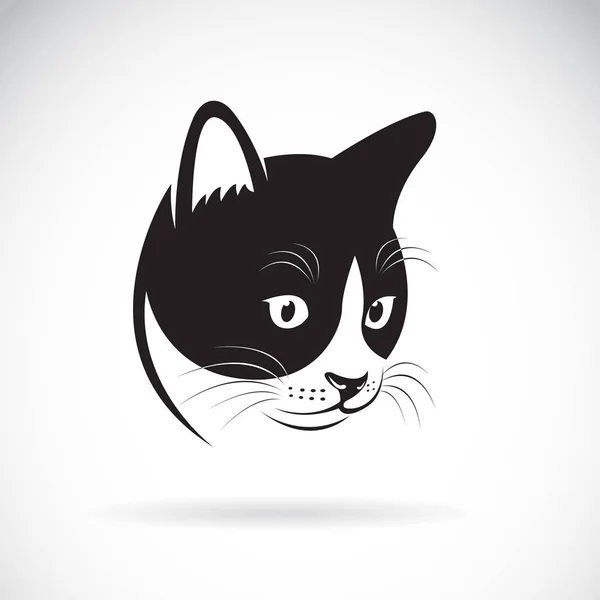 Vector de un diseño de cabeza de gato sobre fondo blanco. Mascota. ¡Animal! Ea. — Vector de stock