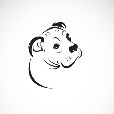 Bir köpek kafa (Danua veya Almanca Mastiff veya Danimarka Hou vektör