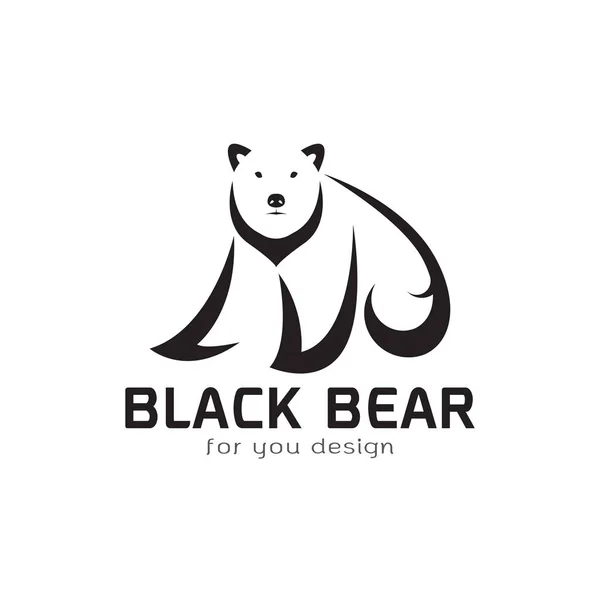 Vector of bear design on white background. Wild Animals. — ストックベクタ