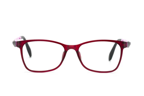 Modern Fashionable Spectacles Isolated White Background Perfect Reflection Glasses — Stock Photo, Image