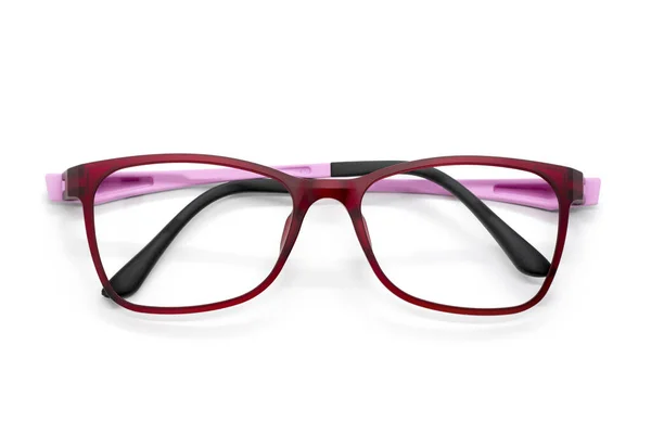 Moderní Módní Brýle Izolované Bílém Pozadí Perfektní Odraz Brýle — Stock fotografie