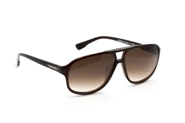 Bild Der Modernen Modischen Sonnenbrille Isoliert Auf Weißem Hintergrund Brille — Stockfoto