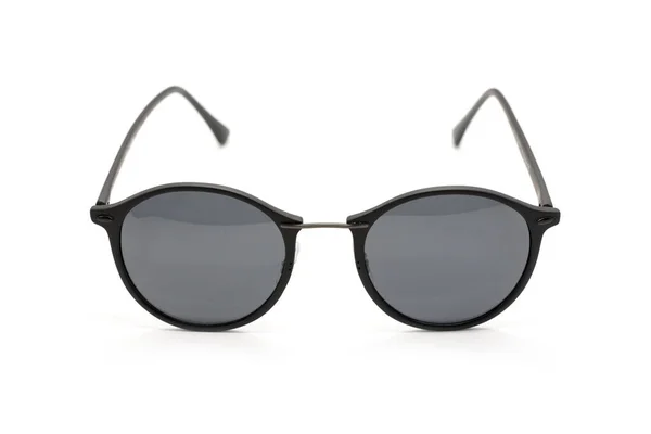 Afbeelding Van Moderne Modieuze Zonnebril Geïsoleerd Witte Achtergrond Bril — Stockfoto