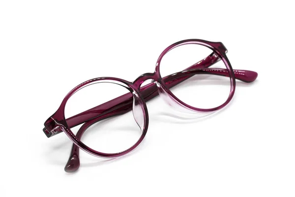 Obrázek Moderních Módních Brýlí Izolovaných Bílém Pozadí Oděvy Brýle — Stock fotografie