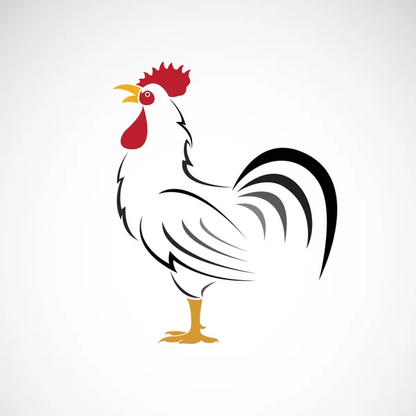 Vector Rooster Cock Design White Background Farm Animal Chicken Logos — Stock Vector