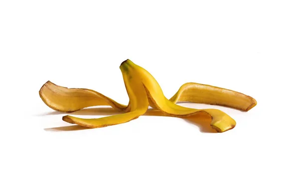 Yellow banana skin — Stock Photo, Image