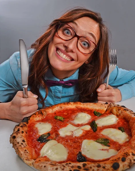 Sliced phantom baked pizza — Stock Photo, Image