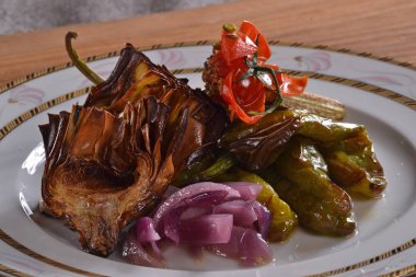 ızgara sebze tabağı 