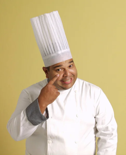 Happy latin cook — Stock Photo, Image