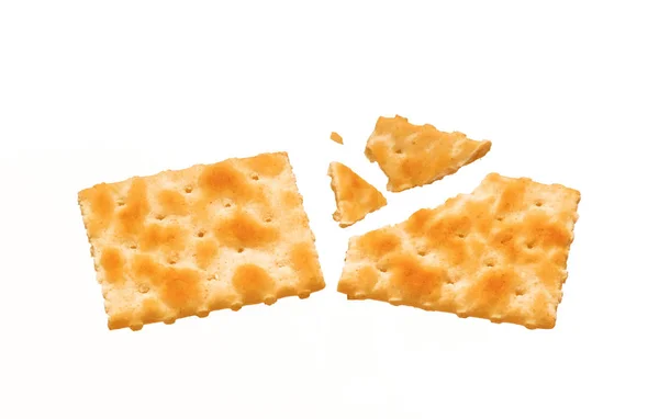 Broken crispy cracker — Stock Photo, Image