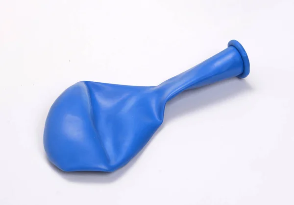 Balón Azul Sobre Fondo Blanco — Foto de Stock