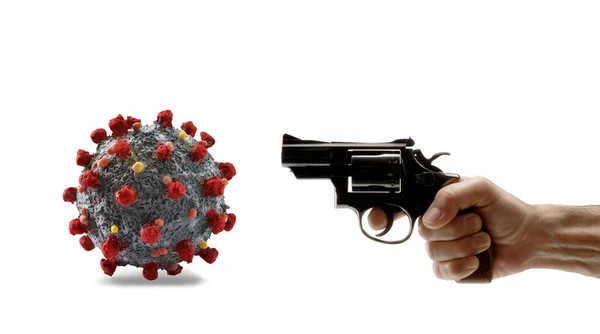 Вбити Загасити Коронавірусну Інфекцію — стокове фото