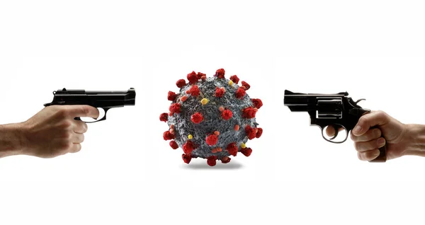 Matar Extinguir Infecção Por Coronavírus — Fotografia de Stock