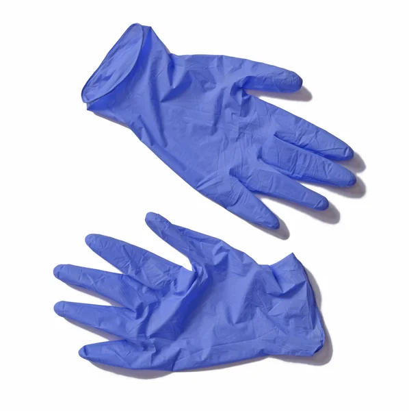 Surgery Doctor Gloves Use Isolated White Background — Stock Photo, Image