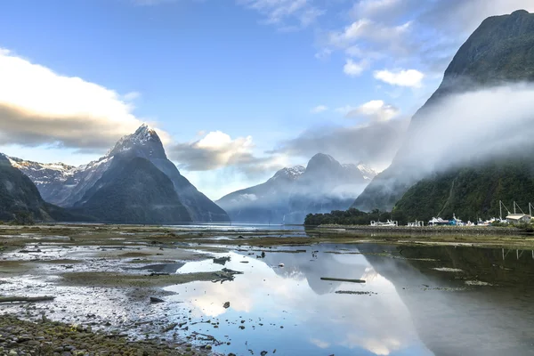 Θέα Στο Βουνό Στο Μίλφορντ Νέα Ζηλανδία — Φωτογραφία Αρχείου