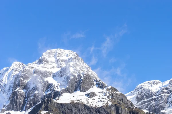 山上覆盖着雪 南阿尔卑斯山 新西兰 — 图库照片